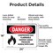 Signmission Compressed Gas Flammable Content Danger Sign, Aluminum, 24in W x 18in L, 2PK OS-2PACK-DS-A-1824-L-1077 - alternate 4
